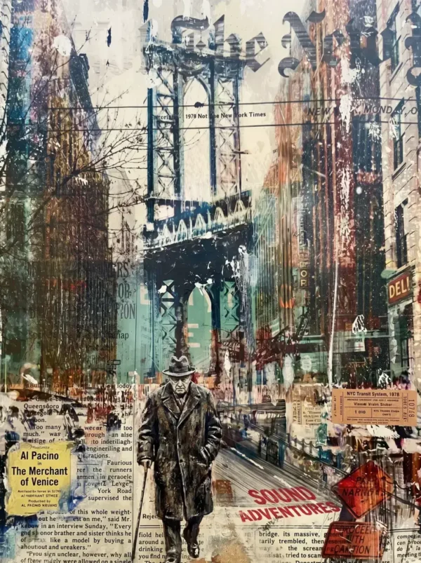 New York Bridge & Vintage Cinema